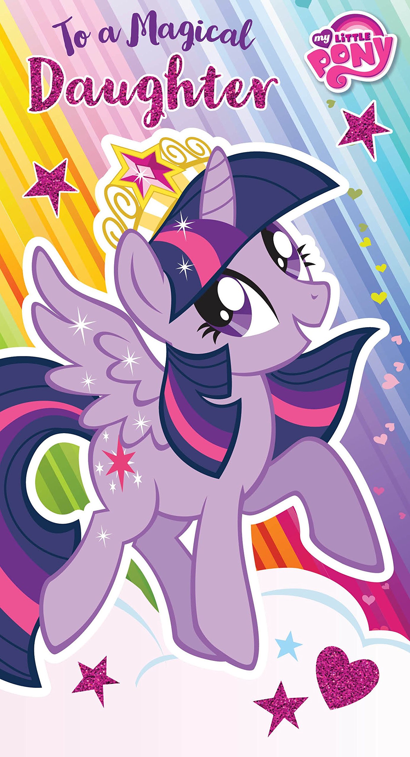 My Little Pony MP016 "with Lots of Love On Your Special Day!" Greeting Card