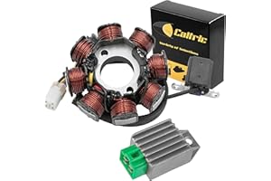 Caltric Stator Regulator Rectifier Compatible With Polaris Sportsman 90 / Outlaw 90 2007 2008 2009 2010 2011 2012 2013 2014 2015 2016