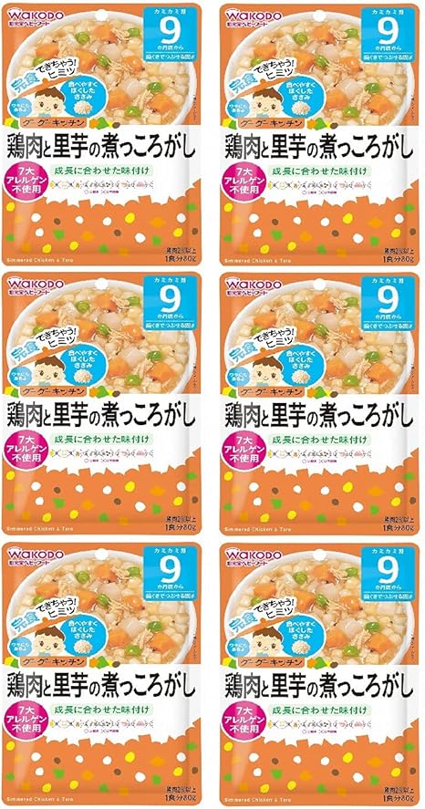 Amazon 和光堂 グーグーキッチン 鶏肉と里芋の煮っころがし 6袋 9か月頃から 和光堂 食品 飲料 お酒 通販
