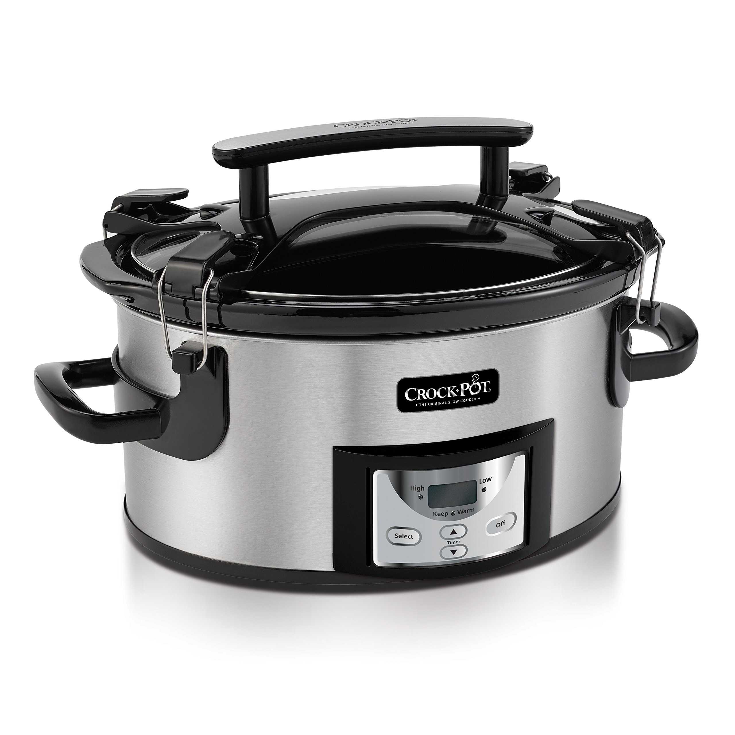 CrockPot Cook and Carry Portable Slow Cooker with Digital Control, 6