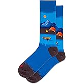 Hot Sox mens Sealife Series Novelty Crew Casual Sock