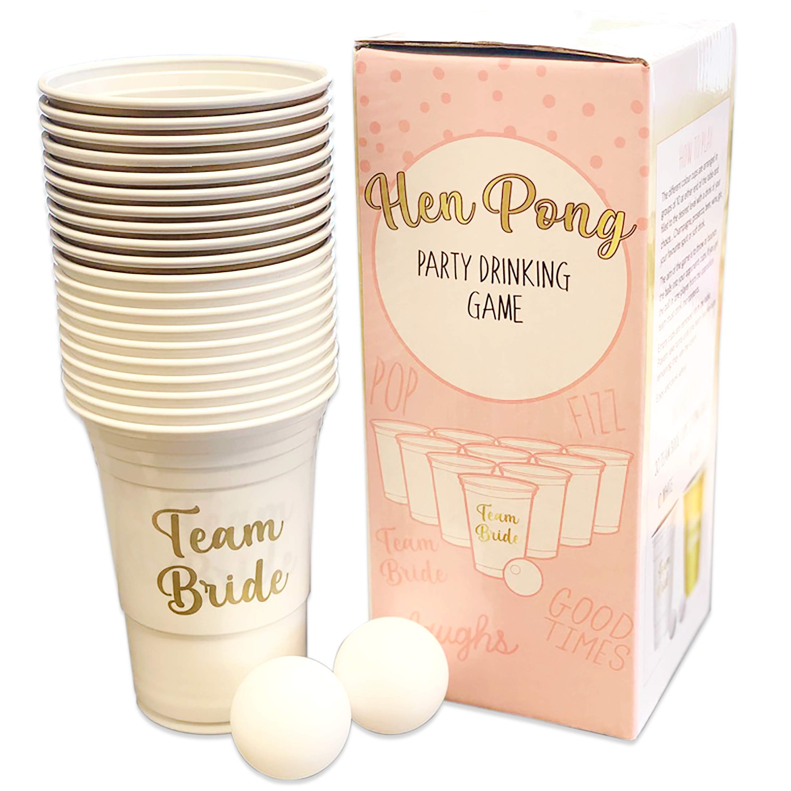 Hen Pong Party Drinking Game - The Ultimate Team Bride Hen Do Party Game