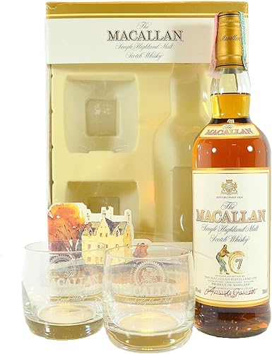 Macallan 7 Year Old Giovinetti Import 2 Glasses Amazon Co Uk Grocery