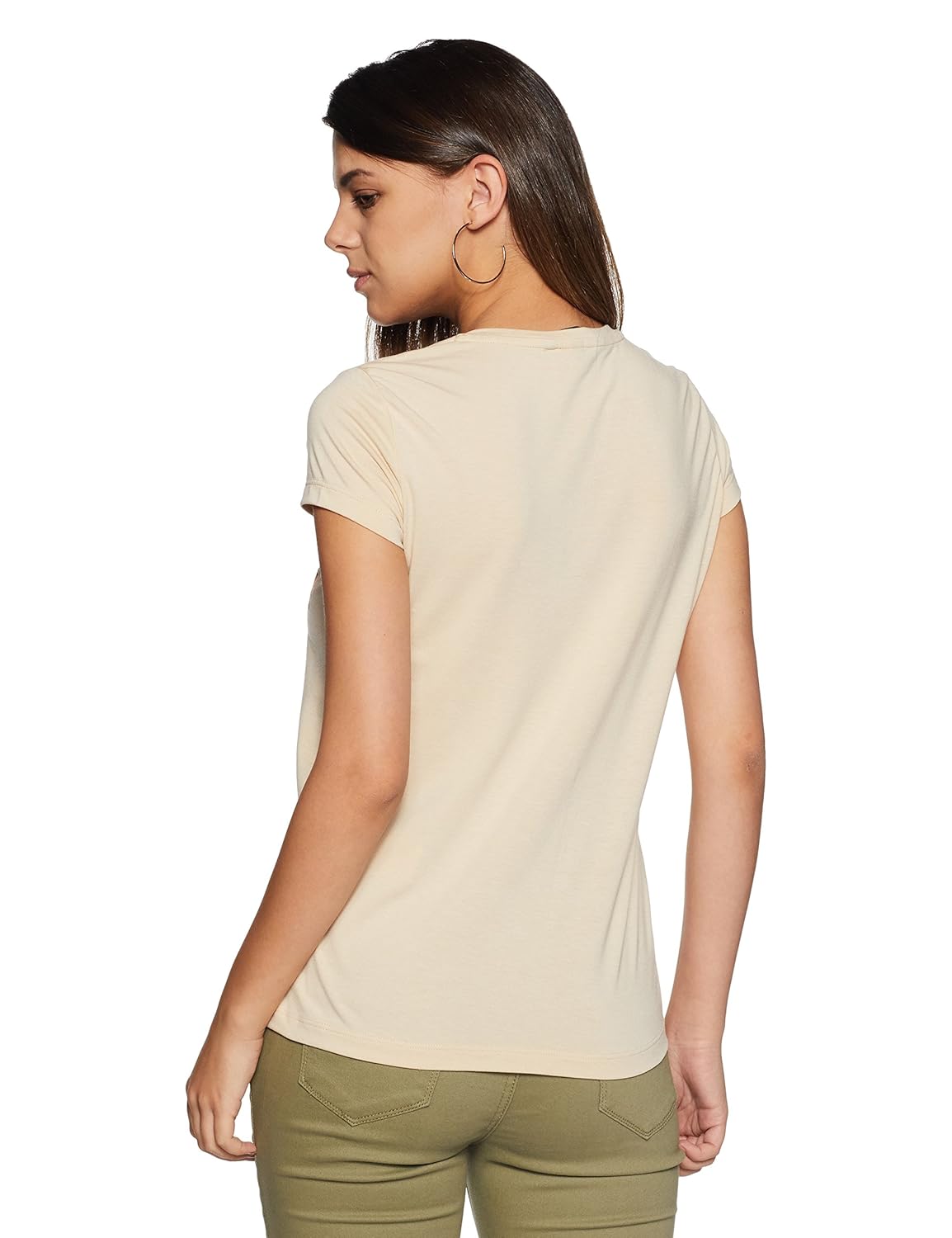 vero moda women's plain loose fit t-shirt