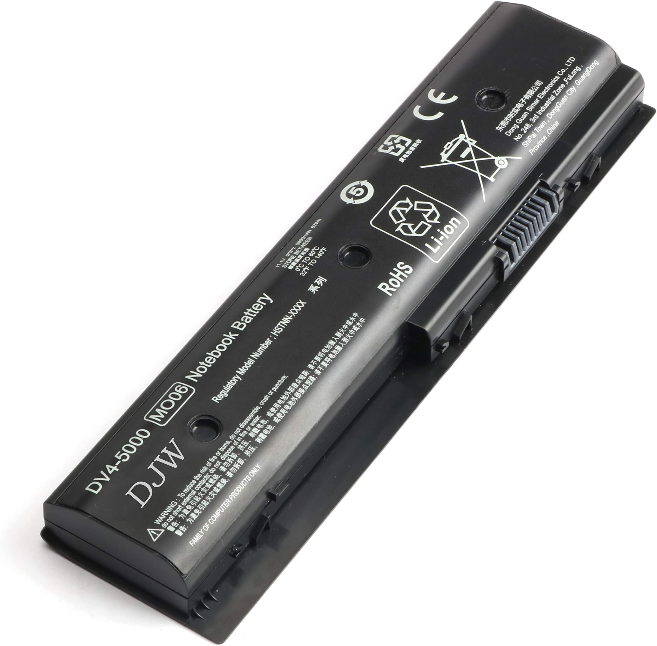 DJW New MO06 Laptop Battery for HP Pavilion DV6-7000 DV7-7000 DV4-5000 DV7-7099 DV6-7099 Fits P/N 671731-001 hstnn-lb3n 672412-001 671567-421 tpn-w108 tpn-w109 tpn-w106