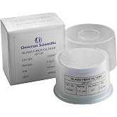 Omicron 133047 Borosilicate Glass Fiber Binder Free Filter, 1.2 &mu;m, 47 mm (Pack of 100)