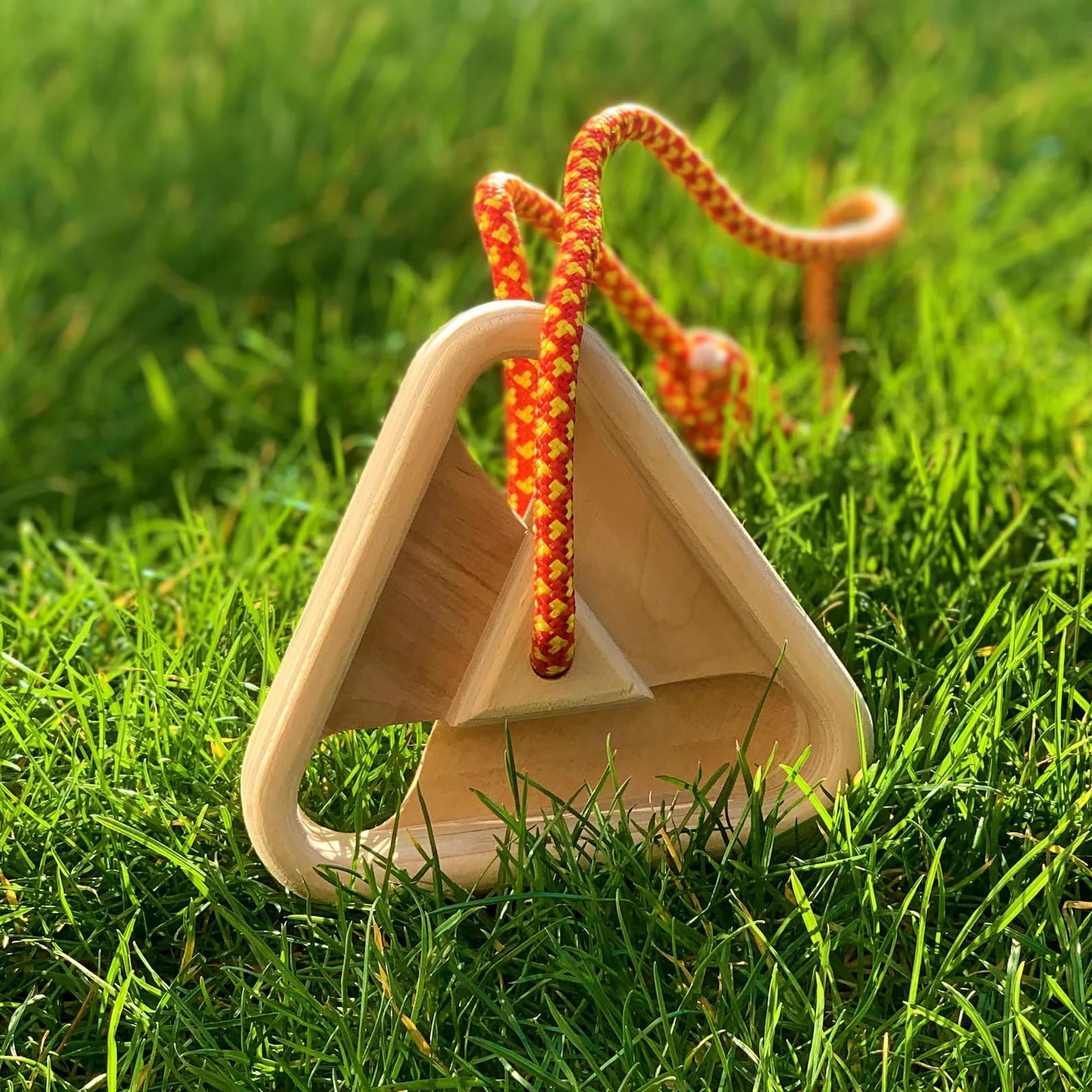 Nature Care Triangle Triple Edge Rock Climbing Hangboard | 25mm, 20mm & 15mm deep edges | Finger Strength Training Device | by MUSCLE MOUNTAIN® (Single)