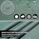 PATIO PLUS Garden Heavy Duty Round Table Cover 190x80cm 600D Oxford Green view 6