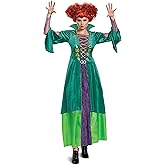 Disguise womens Winifred Sanderson Costume, Deluxe Official Disney Hocus Pocus Costume Winnie Dress