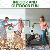 HETOO Interactive Dog Football Toy with Webbing 8 Inch Small Medium Breeds view 5