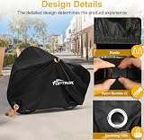 toptrek Bike Cover 210D 3 Bikes Outdoor Storage 220x120x110cm Waterproof view 5