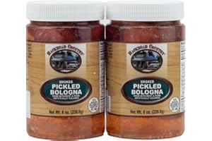 TROYER CHEESE INC Troyer Old-Fashioned Pickled Smoked Bologna USA Made Ready to Eat 2 Jars