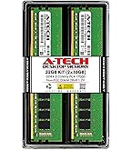 A-Tech 32GB (4x8GB) DDR4 2400 MHz UDIMM PC4-19200 (PC4-2400T) CL17
