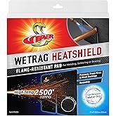 WETRAG HeatShield Fire Protection (RT420H) | 12x12 Re-usable Fire &amp; Flame-Resistant Welding Pad | Prevent Brazing/Welding Fires | Protection From Heat Transfer Damage