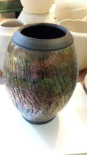 Amazon Com Raku Pottery Bowl Raku Vase Hand Thrown Pottery