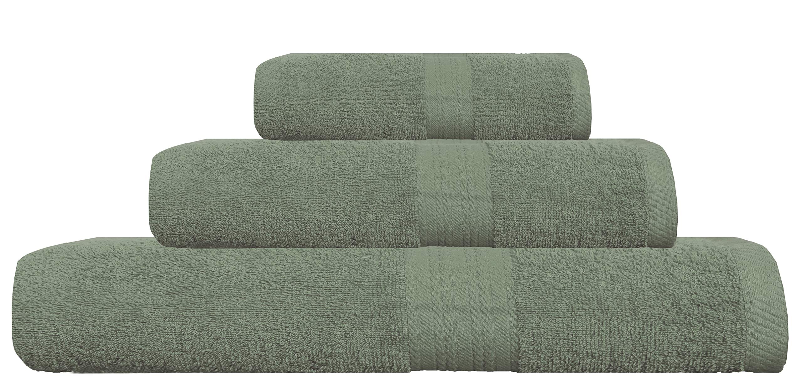 Nimsay Home Plain Dyed 100% Egyptian Cotton 600-GSM Terry Towel (Willow, Bath Sheet)