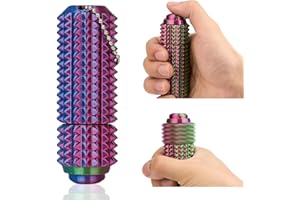 ASCAVS Button Click,Spinners,Pain Stim,3-in-1 Design of Little Ouchies Fidget Toy with Keychain,Spiky Toys Stress Relief for Adults