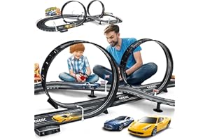 RCOVASC Kids Toy-Electric Powered Slot Car Race Track Set Boys Toys for 6 7 8-12 Years Old Boy Girl Best Gifts