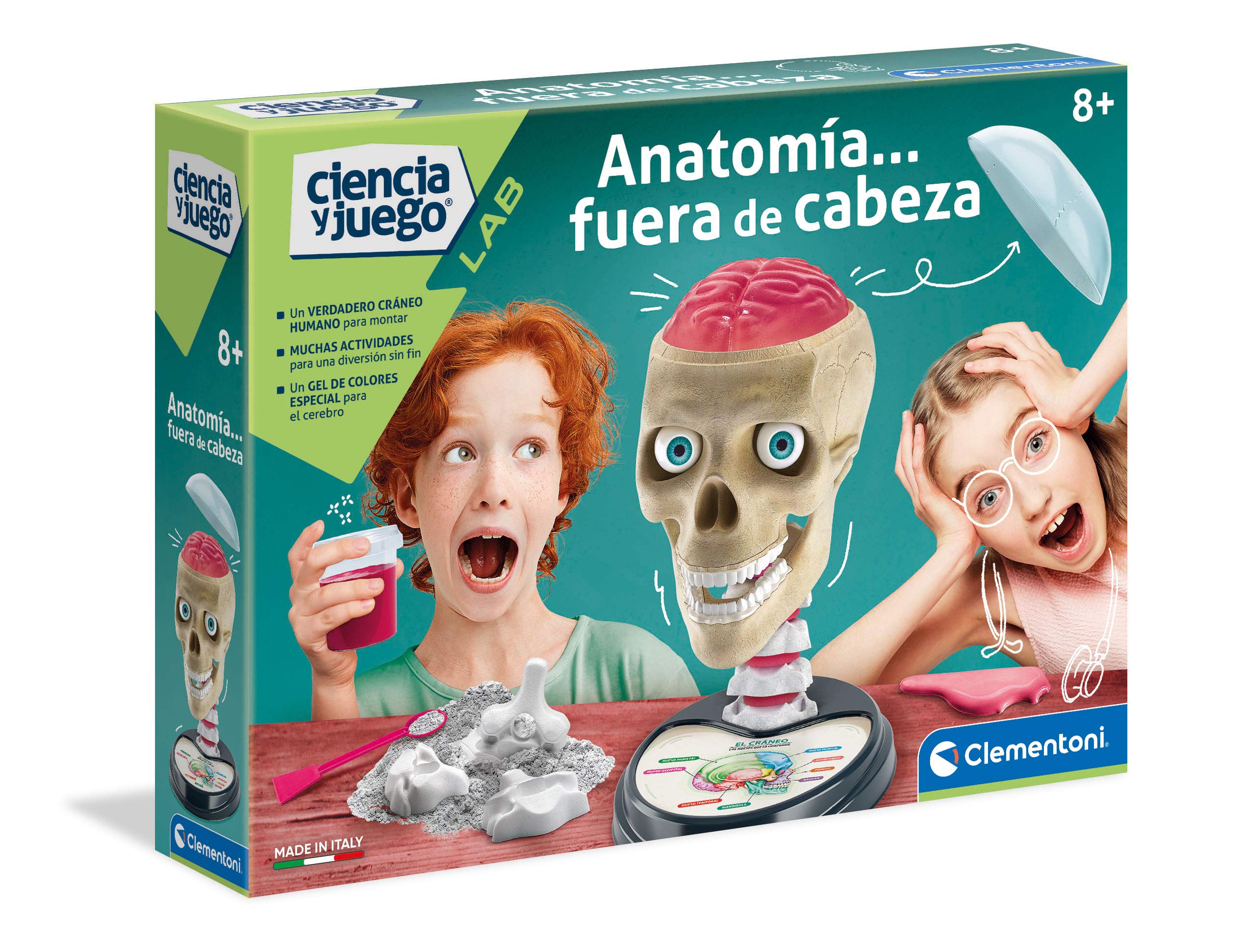 Clementoni - Anatomy - Scientific Game Ages 7 and Up; Toy in Spanish (55416)