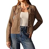 Arach&Cloz Women's Wool Blend Spring Fashion Button Down Cropped Cardigan Sweaters 2026
