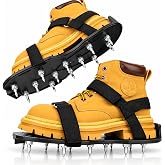 FIETODK Epoxy Floor Spiked Shoes Fully Assembled Gunite Spiked Shoes with 3/4" Short Spikes for Garage Floor Epoxy, Overlays, Cover Installation,1 Pair (Black)