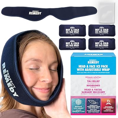 Perfect Remedy Reusable Gel Ice Band for Face - Hot Cold Wraps Kit