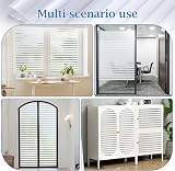 Lifetree Window Film Privacy Frosted Stripe 75x300cm Static Cling UV Protection view 7