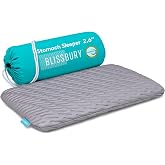 BLISSBURY Stomach Sleeper Pillow, Flat Thin Pillow, Memory Foam, 2.6 Inch | CertiPUR-US foam, ventilated gel infusion, moisture-wicking cover