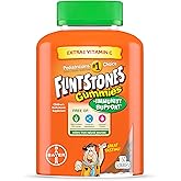 Flintstones Gummies Kids Vitamins with Immunity Support*, Kids and Toddler Multivitamin with Vitamin C, Vitamin D, B12, Zinc & more, Orange 150ct