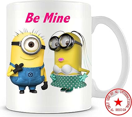 Al007 Al International Mug Motif Moi Moche Et Mechant 2 Minion Valentine S Day Gifts Cadeau D Anniversaire Personnalise Tasses Amazon Fr Cuisine Maison