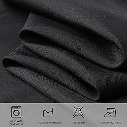 8 Pack Black Tablecloths 90x132 Inch Table Cloths