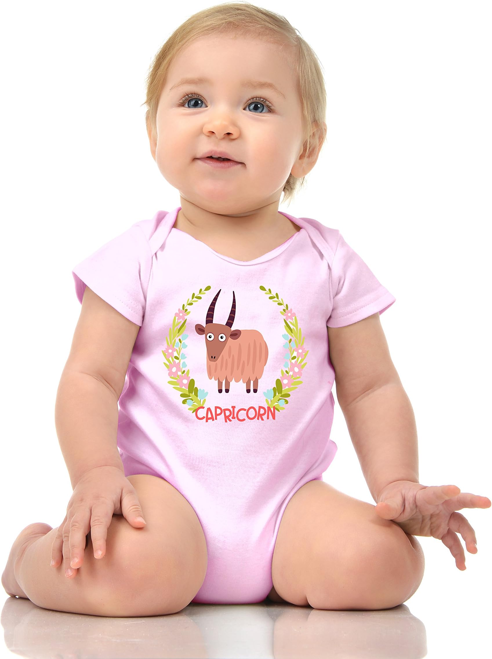 Hobbynica Capricorn Design - 100% Cotton and Soft Material - Unisex Baby Graphic Quality Romper