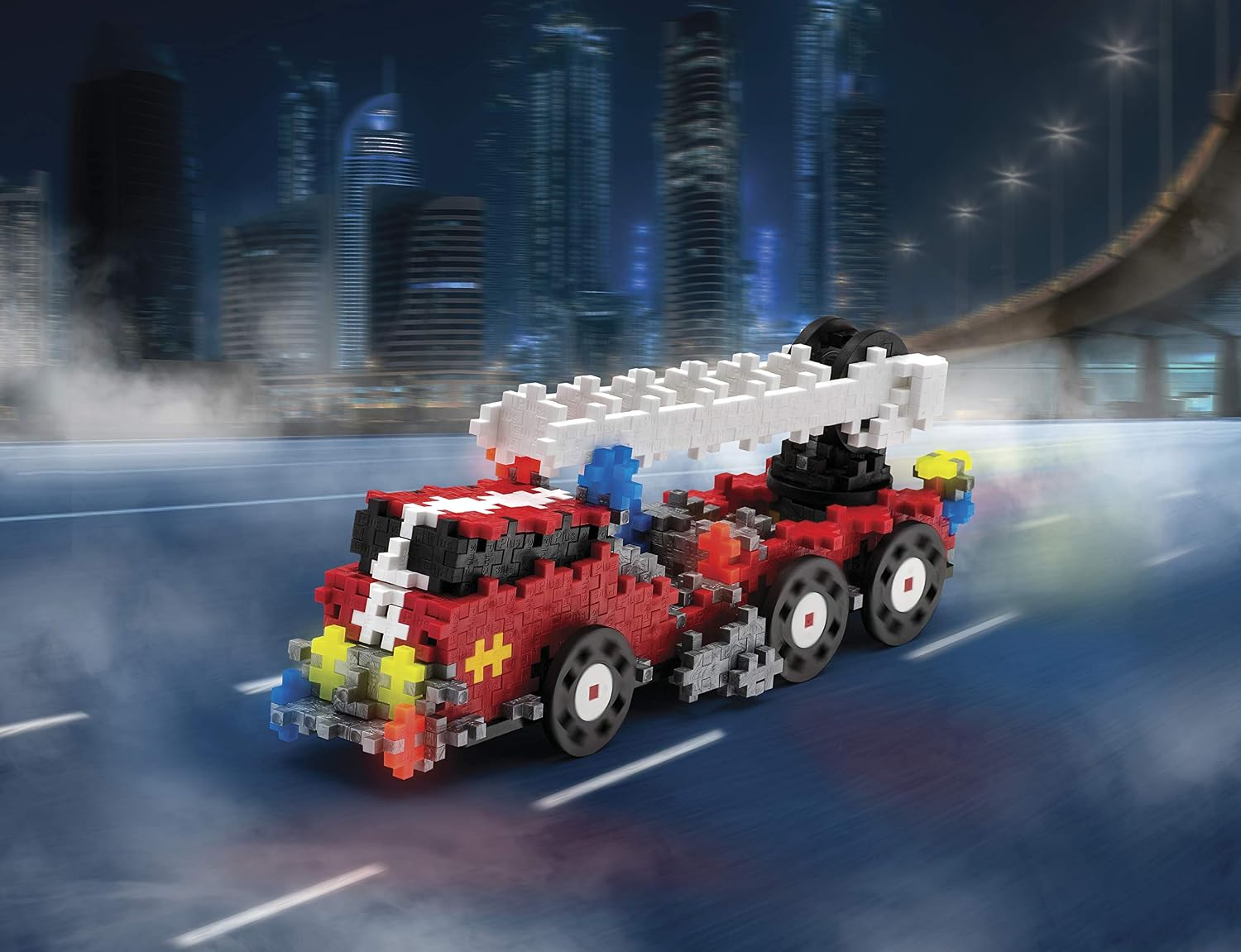 Plus-Plus - GO! Fire and Rescue - 500 Pieces - Model Vehicle Building Stem Toy, 300.7009 - Image 4