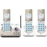 AT&amp;T DL72319 DECT 6.0 3-Handset Cordless Phone for Home with Connect to Cell, Call Blocking, 1.8" Backlit Screen, Big Buttons, intercom, and Unsurpassed Range