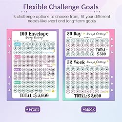 Sooez 100 Envelopes Money Saving Challenge, Savings