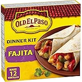 Old El Paso Fajita Dinner Kit, Box Includes 12 Soft Tortillas, Fajita Sauce and Fajita Seasoning Mix, Ready in 20 Minutes, 40