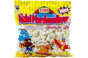 Ziyad Gourmet Halal MINI Marshmallows, Pork-Free, Egg-Free, Dairy-Free, Gluten-Free, Perfect for Holidays and S’mores! 8.80oz
