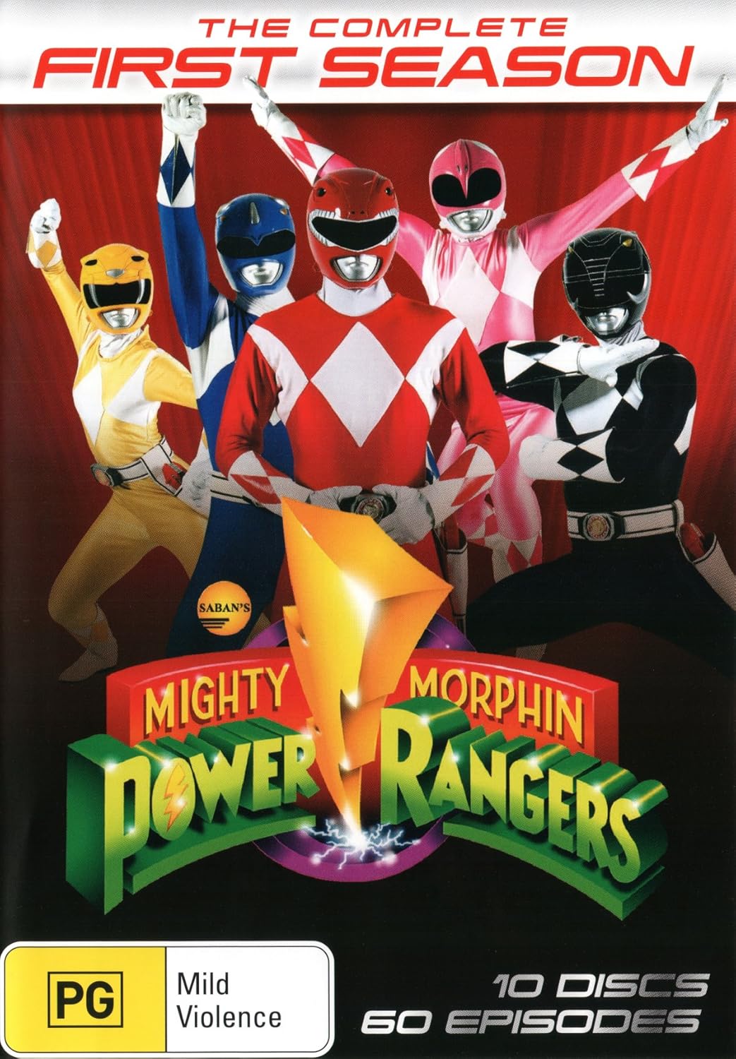 Mighty Morphin Power Rangers Season 1 10 Discs NONUK Format / Region 4