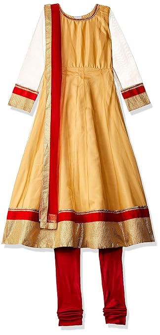 Girl's cotton Salwar Suit (ILS00S560016E_Red_7-8yrs)