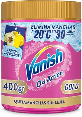 Vanish Oxi Action Multipoder - Quitamanchas multibeneficio para la ropa, En Polvo, Sin Lejía 400gr, El emabalaje puede variar
