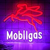 Brineon Gasoline Neon Sign for Gas Station Personalized Led Sign for Man Cve Neon Sign for Garage,Auto Repair Shop,Birthday Gift for Men,Size12.5 * 12.2inch(ZYLD085)