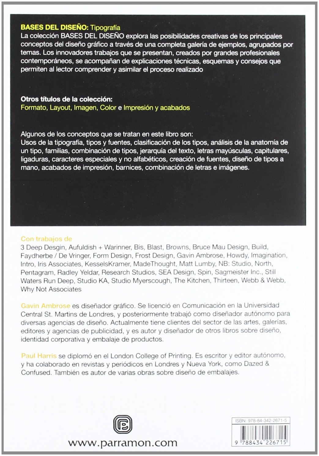 Tipografía Typography Spanish Edition Harris Ambrose - 