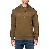 BOSS mens Big Logo Cotton Hooded Sweatshirt