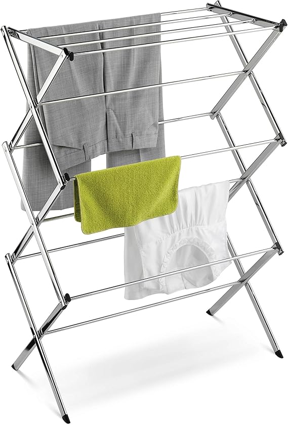 HoneyCanDo DRY01234 Commercial ClothesDrying Rack, Chrome Amazon