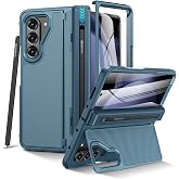 VEGO for Z Fold 5 Case with S Pen Slot &amp;Hinge Protection &amp;Screen Protector | Built-in Invisible Kickstand Heavy Duty Anti-Slip Shockproof Portective Cover for Samsung Galaxy Z fold 5 Case