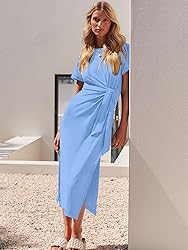 ANRABESS Women's 2025 Summer Maxi Tshirt Dress