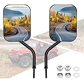 BETOOLL Doors Off Mirrors Compatible with Jeep Wrangler JK CJ JKU LJ JL & Unlimited - Door Hinge Side Mirrors compatible with Jeep for Doors Off Driving