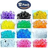 12 Pack Combo Sooper Beads Decoration Vase Filler - Water Beads Gel - 12 Colors - 5 grams per pack make over a quart per pack - Wedding Decoration Vase Filler - Furniture Decorative Vase Filler - ALMOST 3 GALLONS of BEADS TOTAL