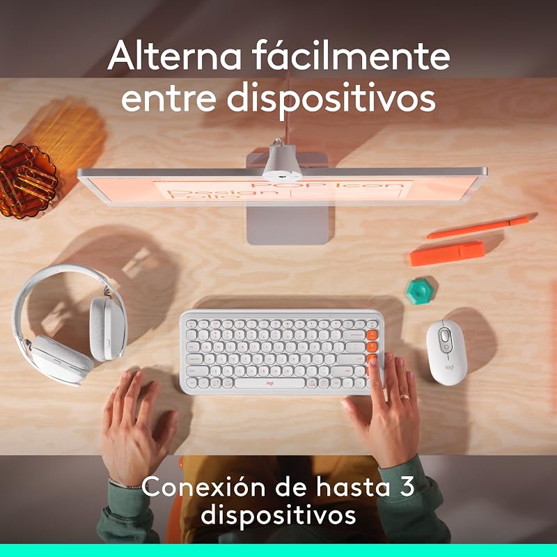 Pop Mouse, ratón inalámbrico Bluetooth Compacto y portátil