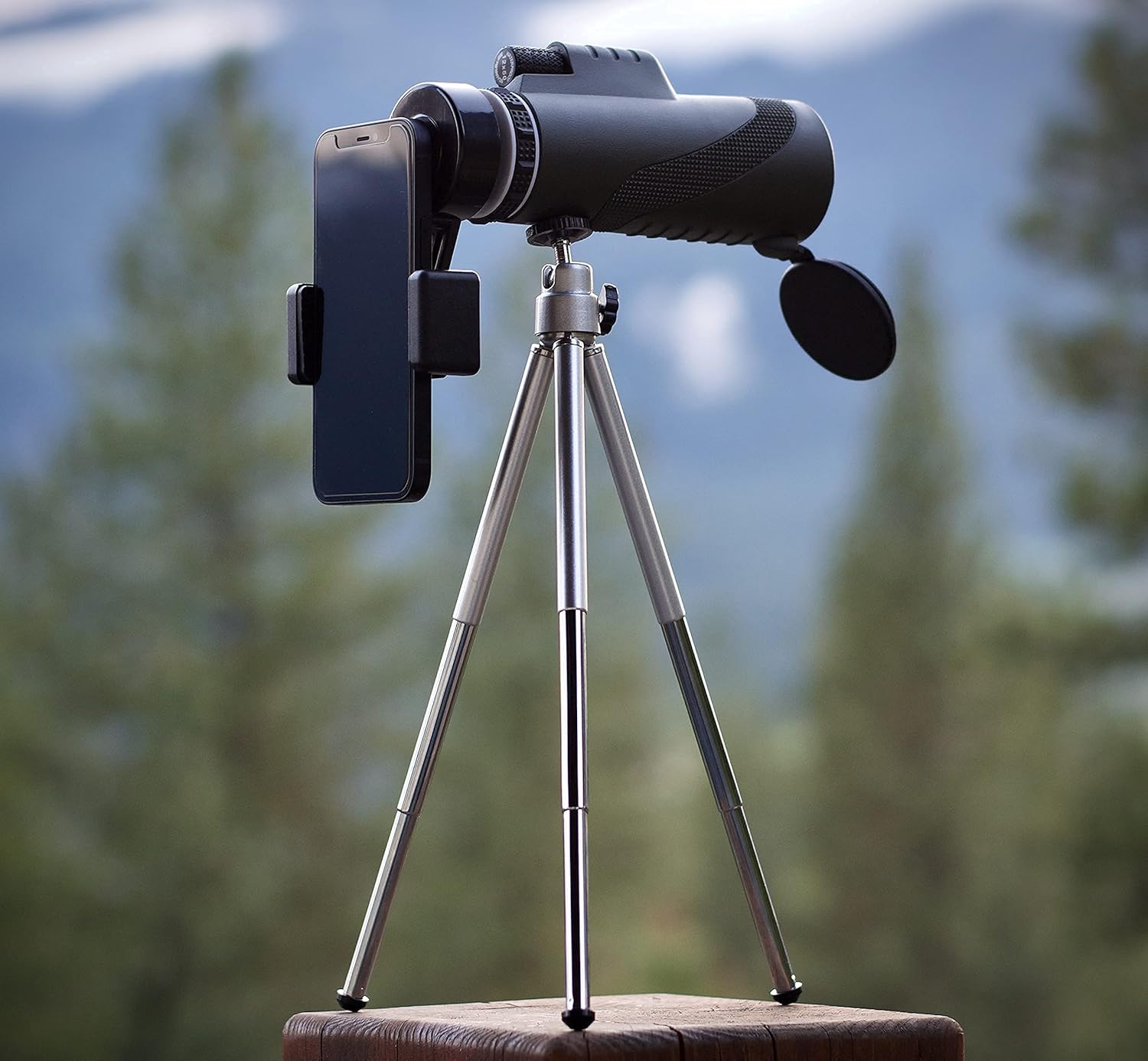 12x50 High Power Handheld Monocular Telescope- Waterproof Portable Scope Monocular- Monocular Telescope for Smartphone- Universal Adapter, 2.5 X More Stable Tripod -Hunting Birding Travel : Camera & Photo